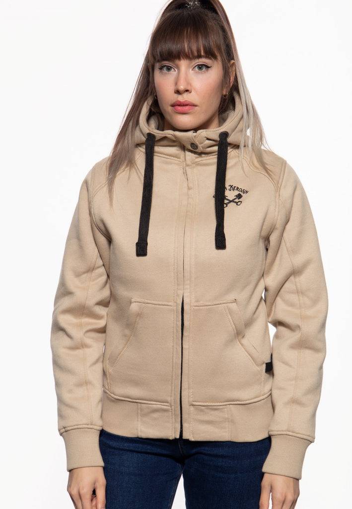 Queen Kerosin Sweatjacke mit Kapuze «My Heart On Fire» Exklusivangebot