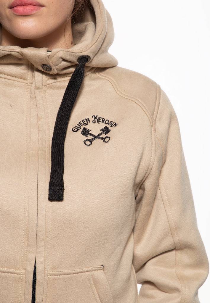 Queen Kerosin Sweatjacke mit Kapuze «My Heart On Fire» Exklusivangebot