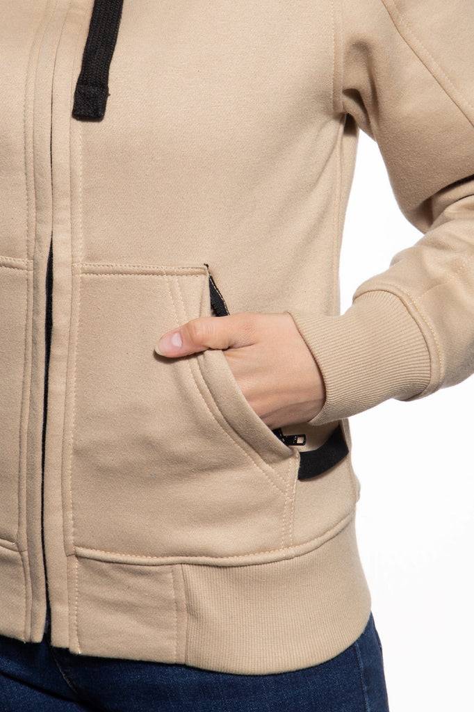 Queen Kerosin Sweatjacke mit separatem Softshell-Innenfutter «QK Heart» Preisnachlass