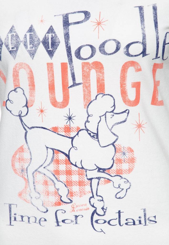 Queen Kerosin Slim Fit T-Shirt mit Frontprint «Poodle» Vatertagsangebot