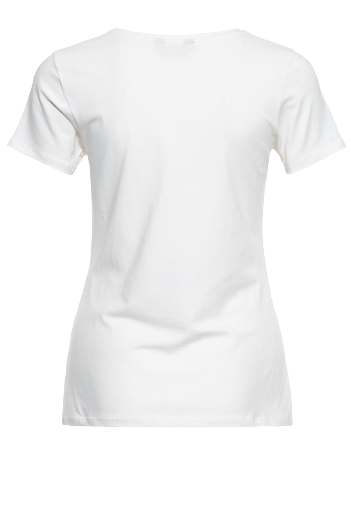 Queen Kerosin Slim Fit T-Shirt mit Retro-Print «All night long» Valentinstagsangebot