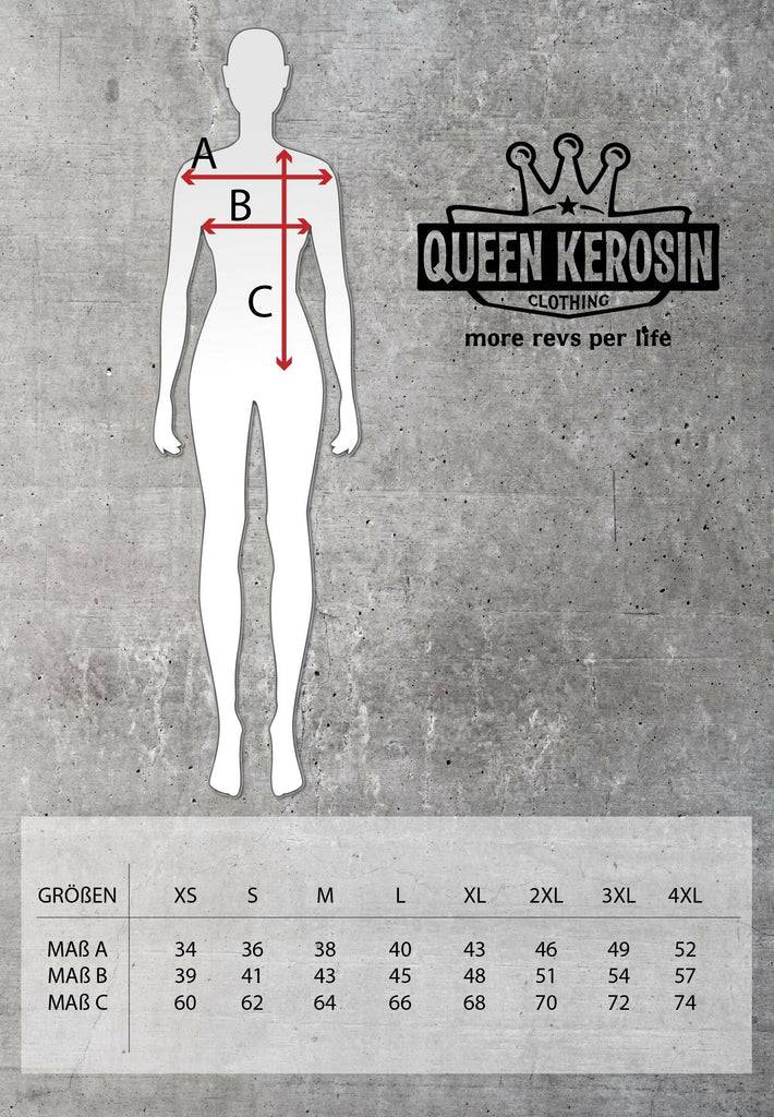 Queen Kerosin Slim Fit T-Shirt mit Retro-Print «All night long» Valentinstagsangebot