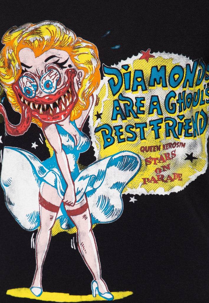 Queen Kerosin Monster T-Shirt mit Frontprint «Diamonds» Jubiläumsangebot