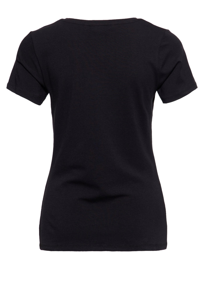 Queen Kerosin Print T-Shirt im Slim Fit «Girl Gang» Lagerräumung