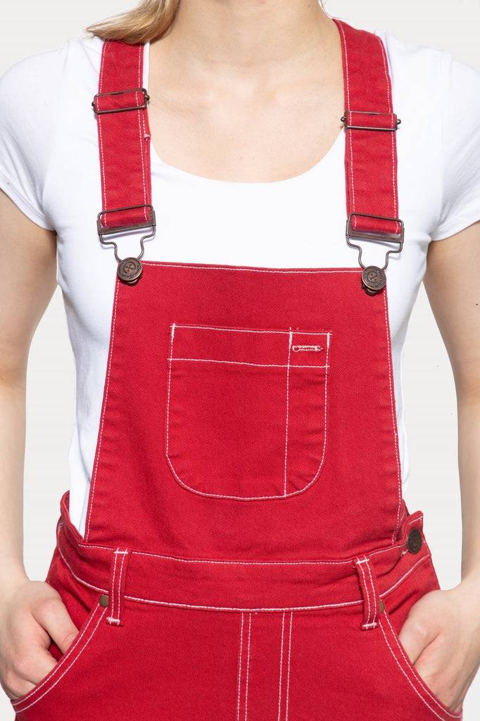 Queen Kerosin Denim Latz-Shorts Letzter Tag