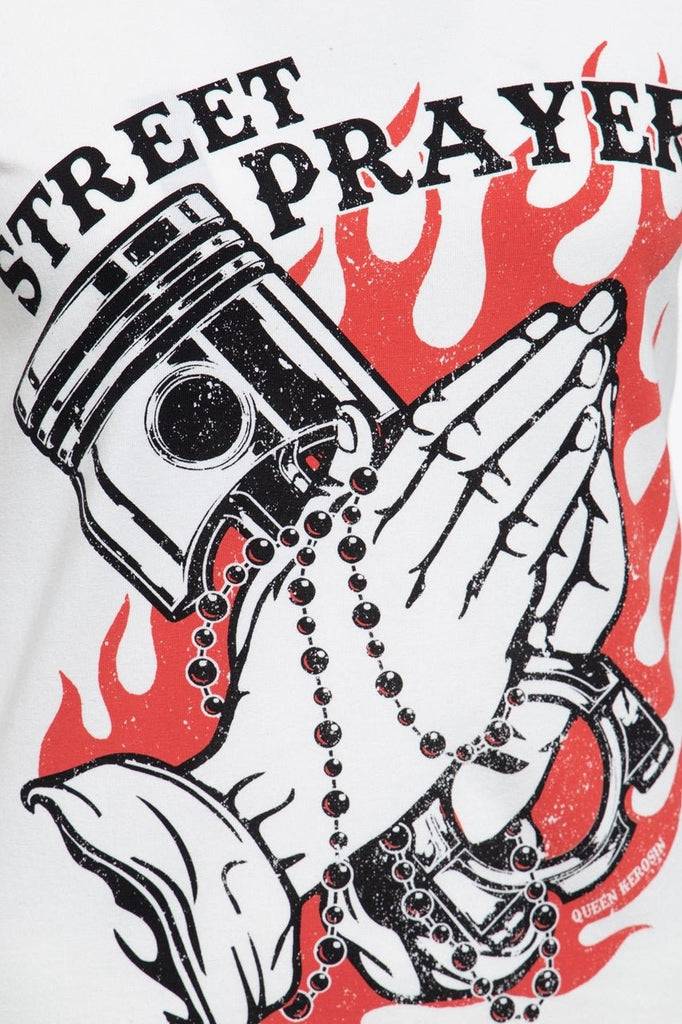 Queen Kerosin T-Shirt mit Frontprint «Street Prayer» Bis zu 60% Rabatt