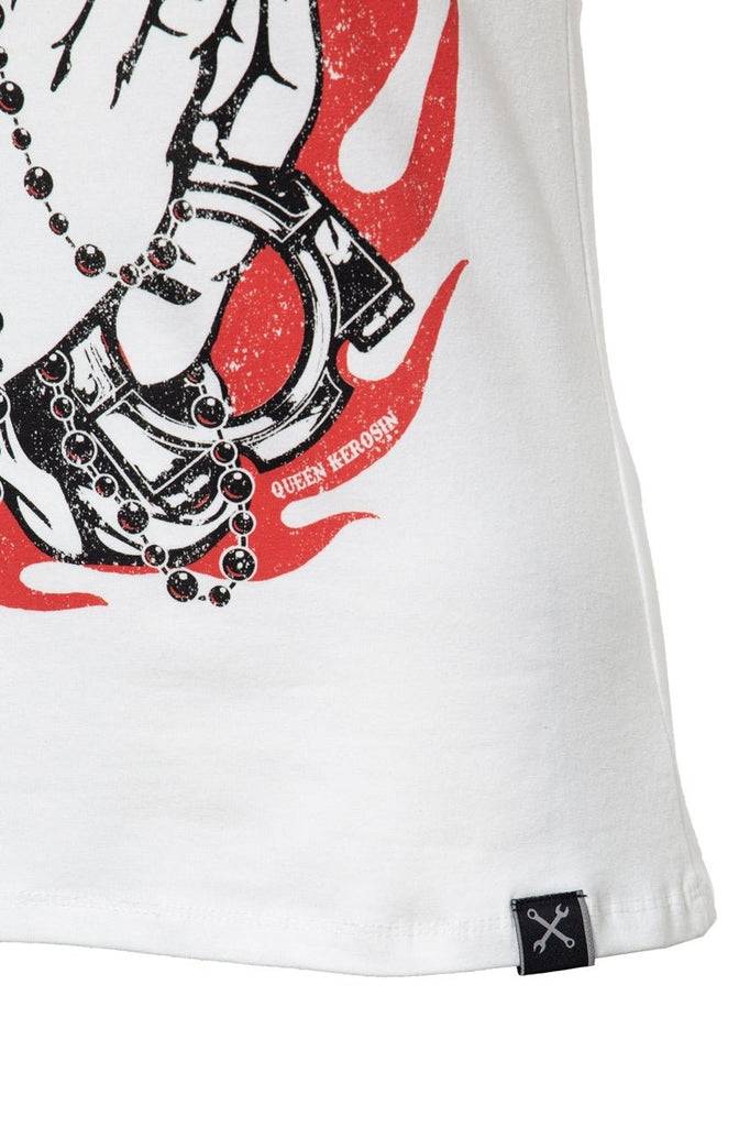 Queen Kerosin T-Shirt mit Frontprint «Street Prayer» Bis zu 60% Rabatt