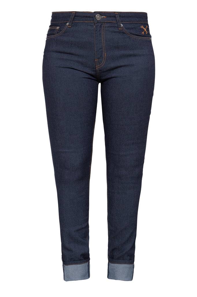 Queen Kerosin Slim Fit Jeans im 5-Pocket-Design mit bestickten Gesäßtaschen Nur noch ein Tag übrig