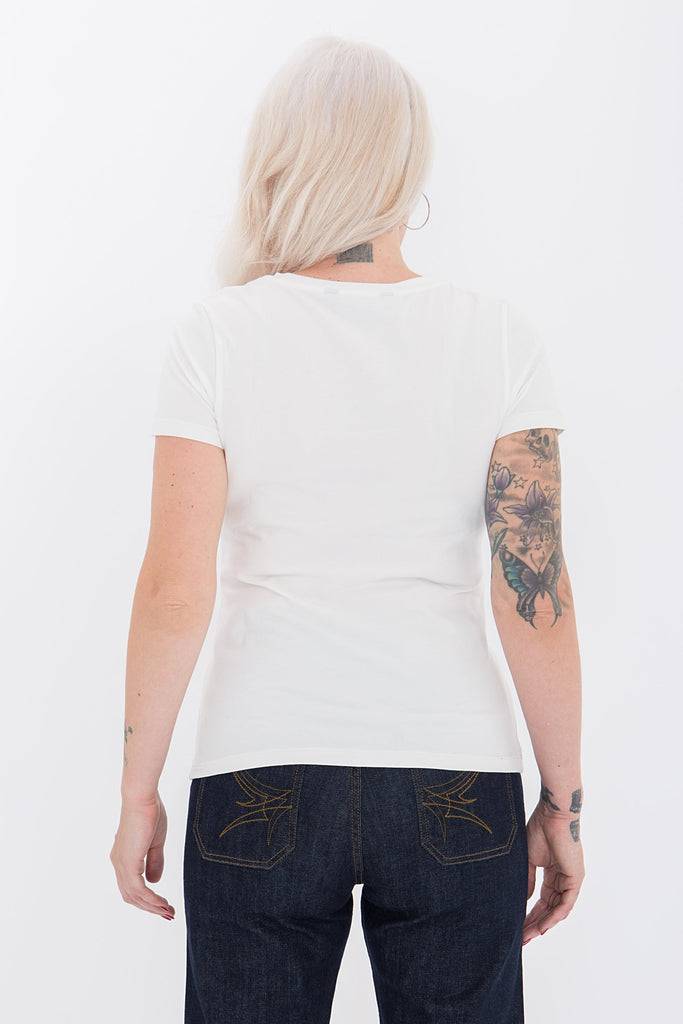 Queen Kerosin Kurzarm Shirt mit coolem Retro-Print «Flame Bar» Speichern exportieren