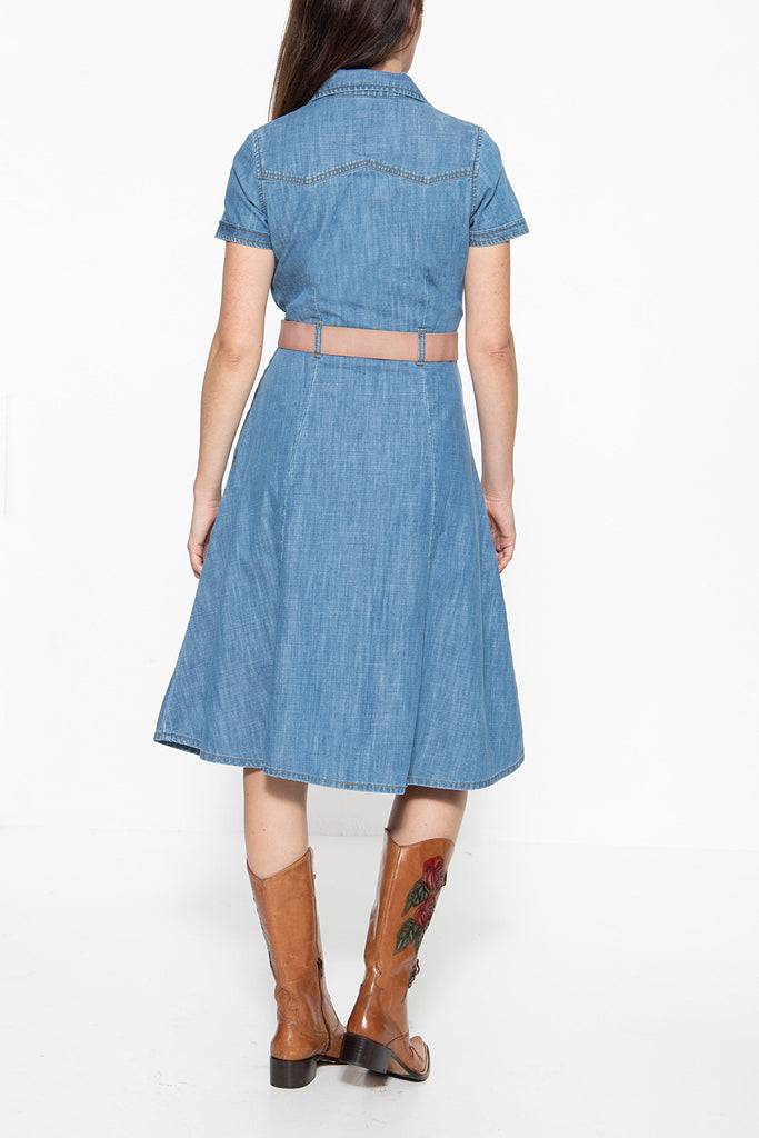 Queen Kerosin Denim Kleid im Westernlook 50% Rabatt für begrenzte Zeit