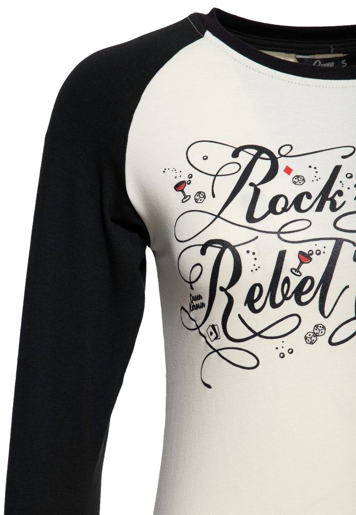 Queen Kerosin Langarmshirt «Rock'n' Roll Rebel Queen» Verkauf