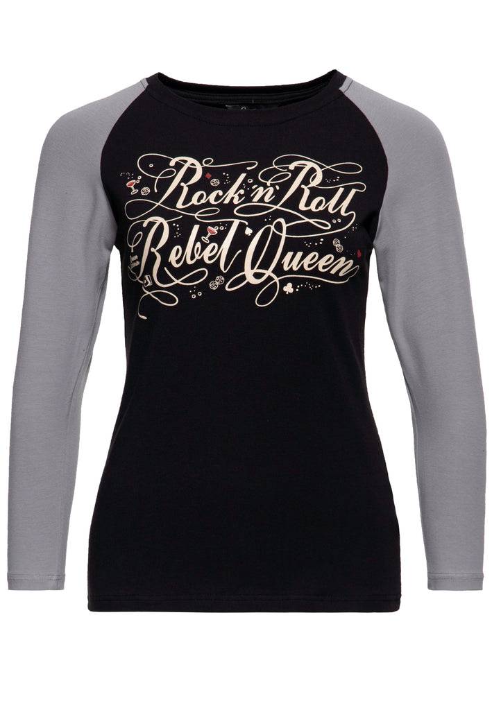 Queen Kerosin Langarmshirt «Rock'n' Roll Rebel Queen» Verkauf
