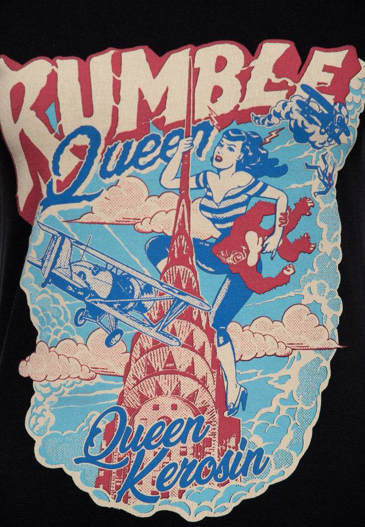 Queen Kerosin T-Shirt «Rumble Queen» Schlussverkauf
