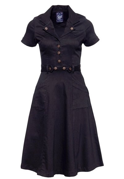 Queen Kerosin Workwear Swingkleid Kostenloser Versand