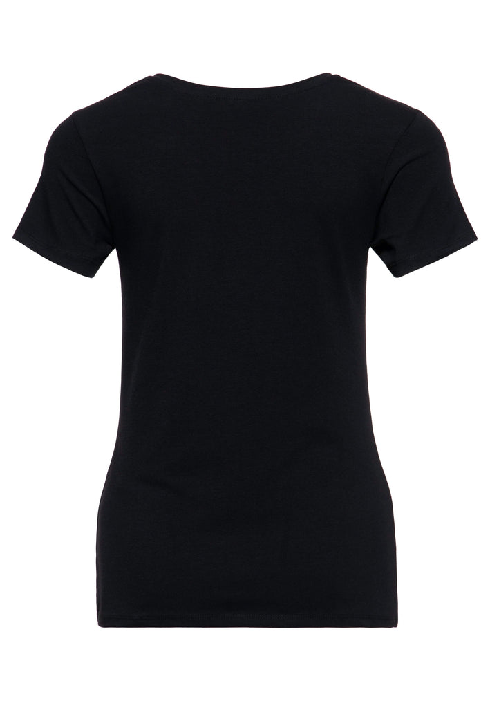 Queen Kerosin T-Shirt mit Retro-Print «We can do it» Günstig kaufen