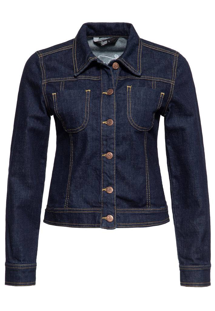 Queen Kerosin Denim Workwear Jacke «Rock'n'Roll Rebel Queen» Begrenztes Angebot