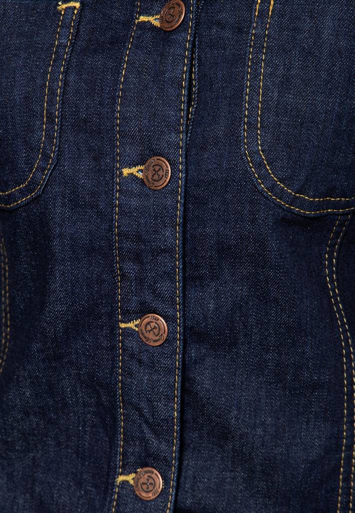 Queen Kerosin Denim Workwear Jacke «Rock'n'Roll Rebel Queen» Begrenztes Angebot