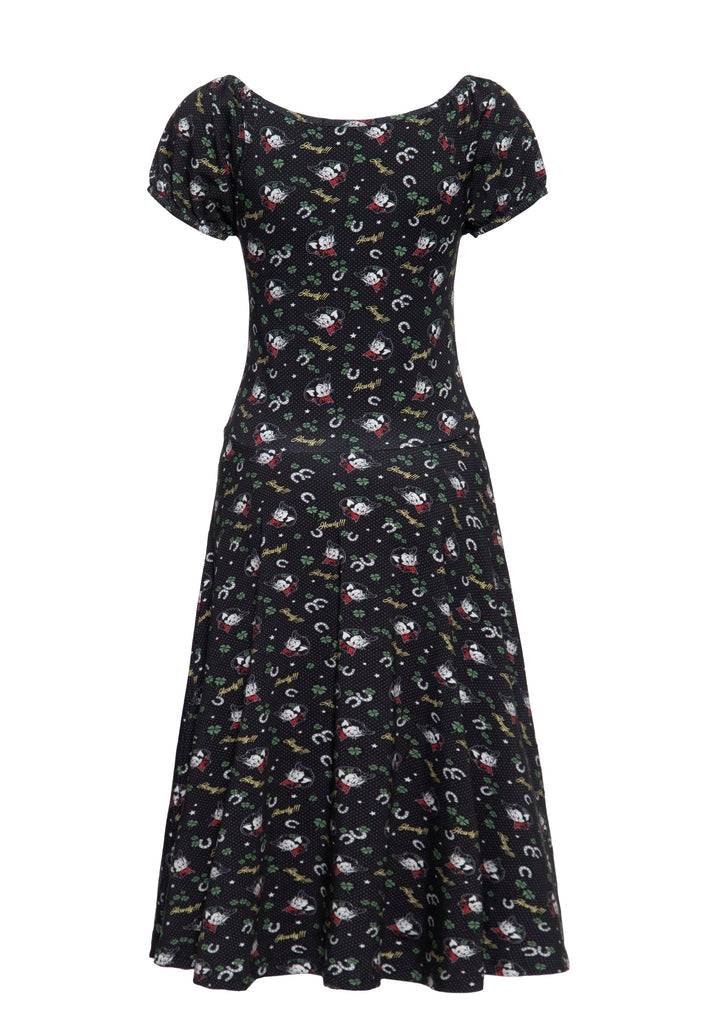 Queen Kerosin Allover-Print Swingkleid «Howdy» Muttertagsangebot