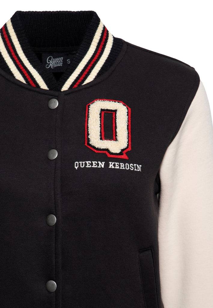 Queen Kerosin College Sweatjacke «Q» Tägliche Deals