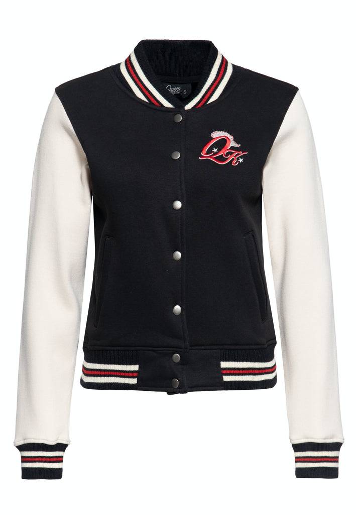 Queen Kerosin College Sweatjacke «Rebel at Heart» Sonderangebote