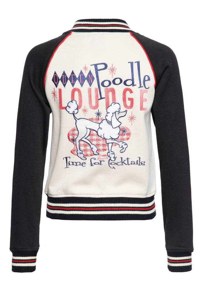 Queen Kerosin College Sweatjacke «Poodle Lounge» VIP-Rabatte