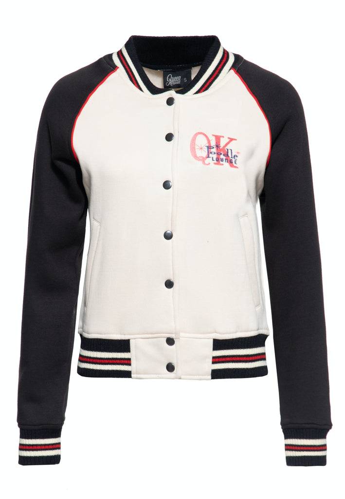 Queen Kerosin College Sweatjacke «Poodle Lounge» VIP-Rabatte