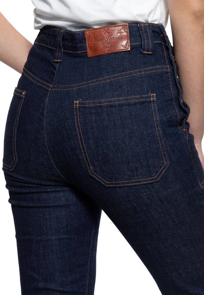 Queen Kerosin High Waist Capri Jeanshose Wochenangebot