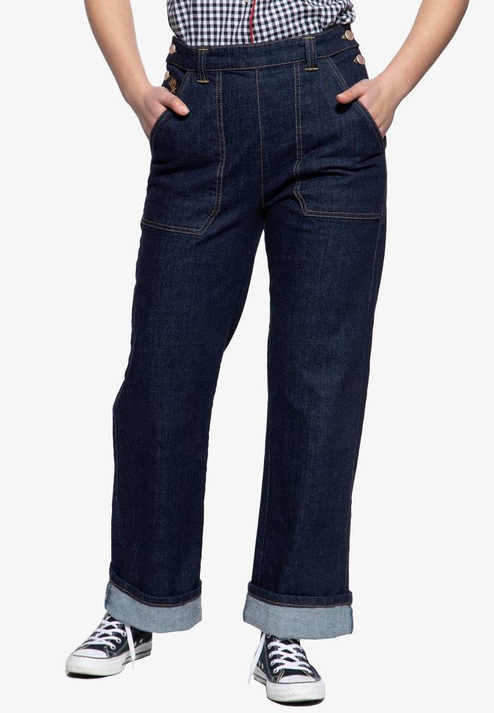 Queen Kerosin Marlene Fit Jeans Kostenlose Rückgabe