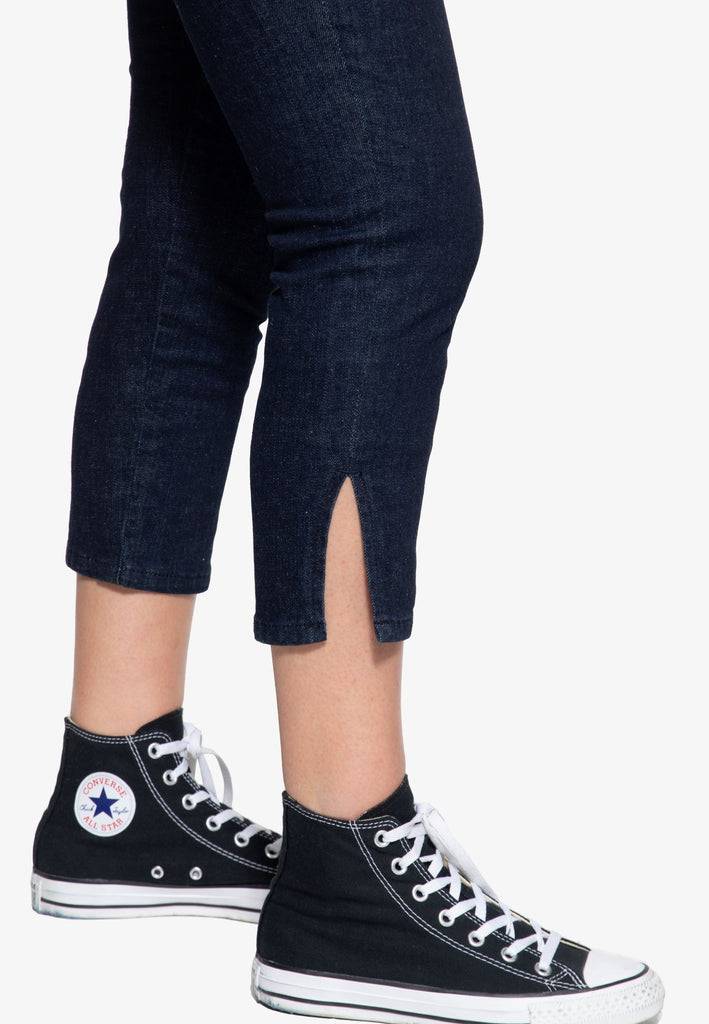 Queen Kerosin High Waist Capri Jeanshose Letzte 3 Tage