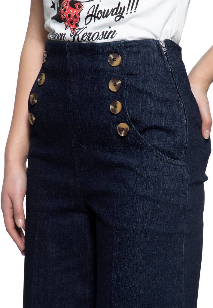 Queen Kerosin Capri Jeans JETZT KAUFEN