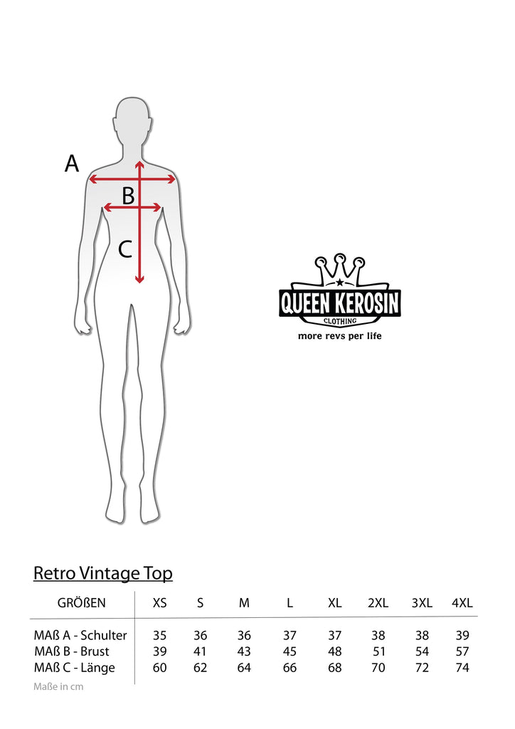 Queen Kerosin Blusentop Sonderangebot der Fabrik