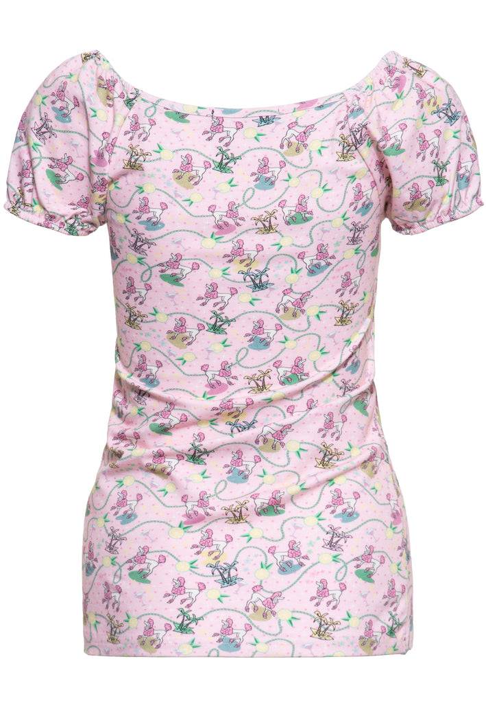 Queen Kerosin T-Shirt «Poodle» Super Rabatt