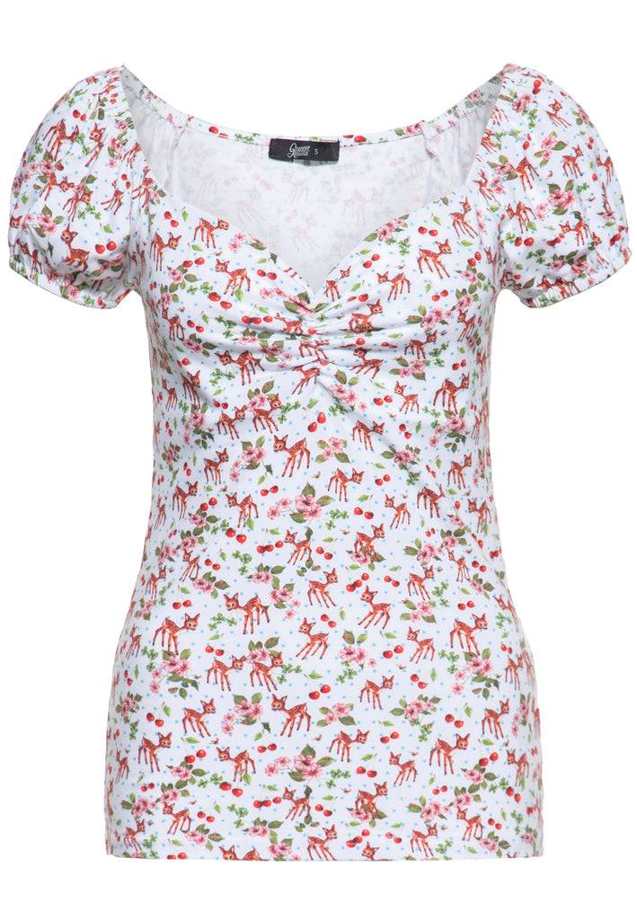 Queen Kerosin T-Shirt «Deer» Riesige Rabatte