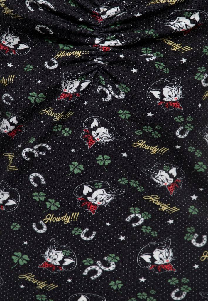 Queen Kerosin T-Shirt «Howdy» 50% Rabatt mit kostenlosem Versand