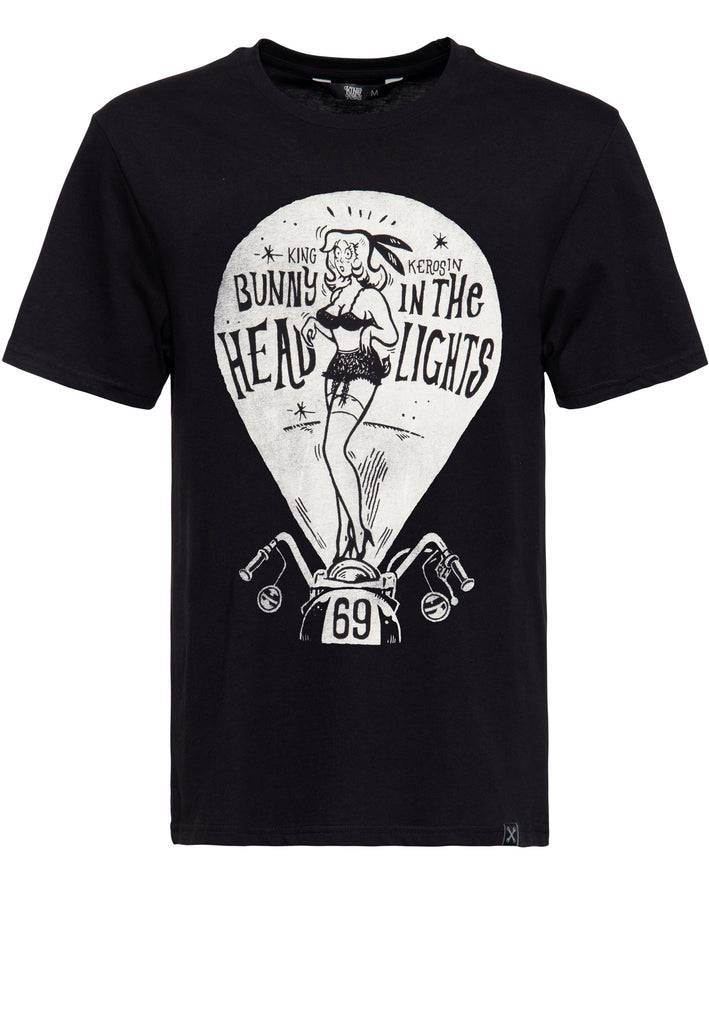 Queen Kerosin Classic T-Shirt «Bunny in the Headlights» Rabatte dieses Monats