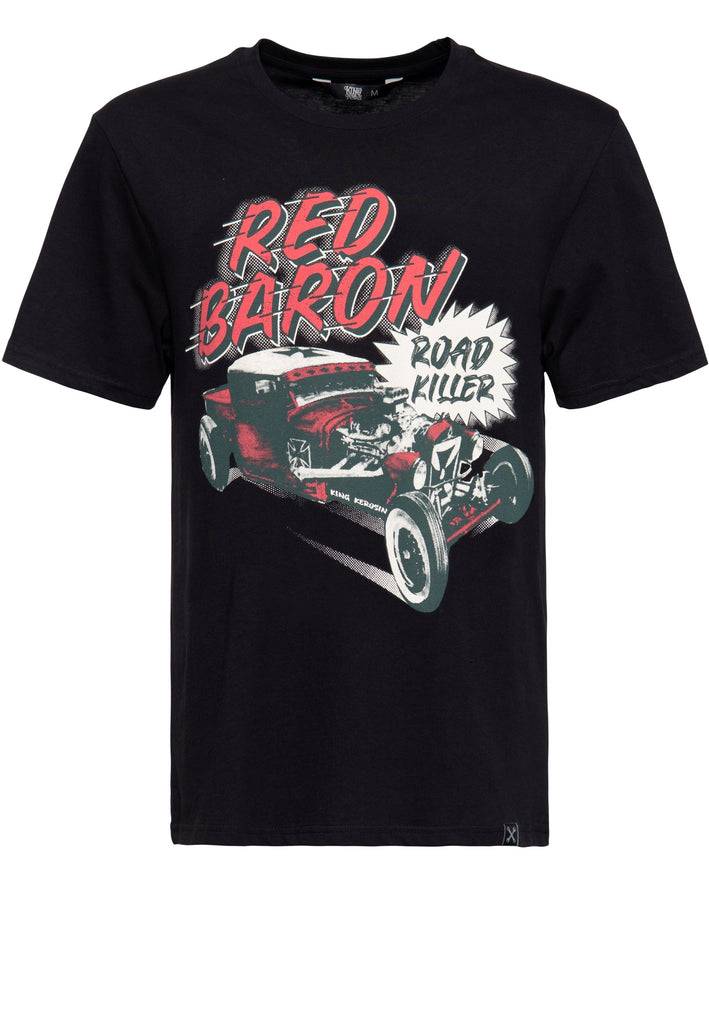 Queen Kerosin Classic T-Shirt «Red Baron Roadkiller» 2025
