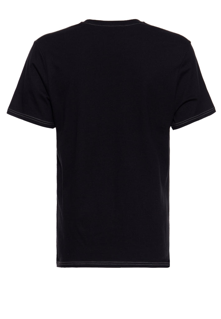 Queen Kerosin T-Shirt mit Print und farbigen Absteppungen «Chopper Sh*t» Weihnachtsangebot
