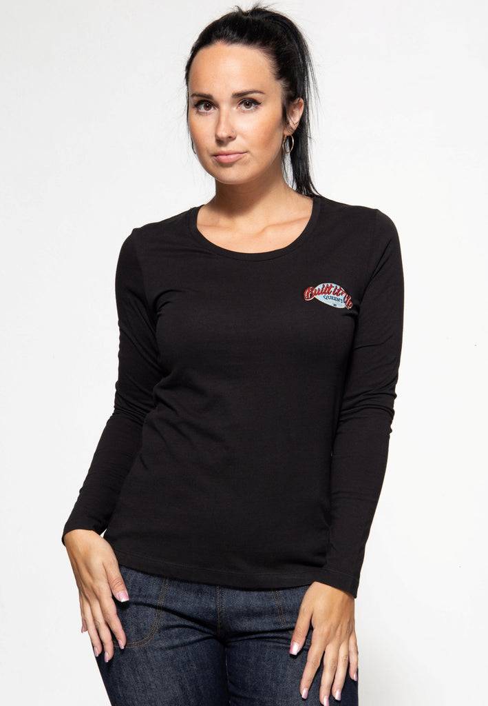 Queen Kerosin Basic Longsleeve «Built it up!» Große Rabatte