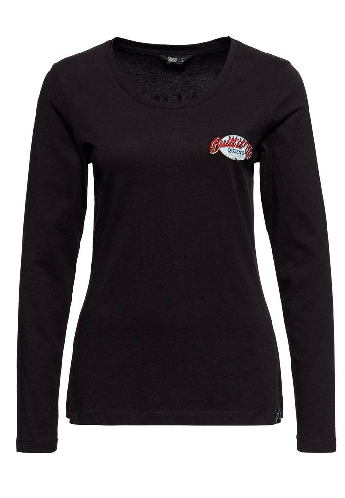 Queen Kerosin Basic Longsleeve «Built it up!» Große Rabatte