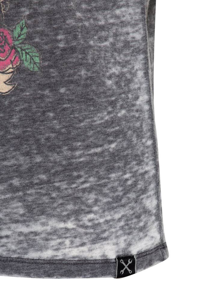 Queen Kerosin Enzyme Wash T-Shirt «Hell Baby» Neuheiten