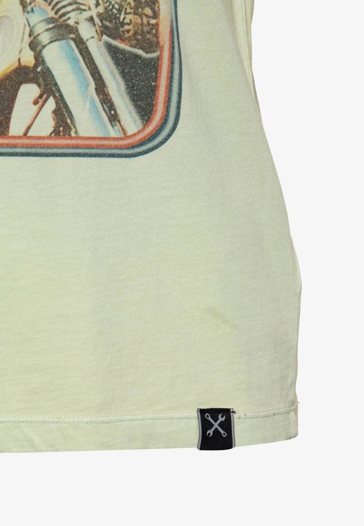 Queen Kerosin Acidwash T-Shirt «Road Queen» Bestseller