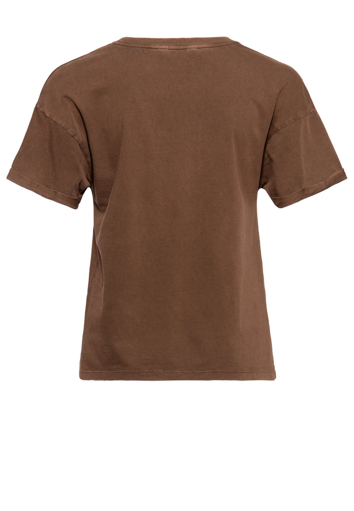Queen Kerosin Acidwash T-Shirt «Free Born» Saisonale Angebote