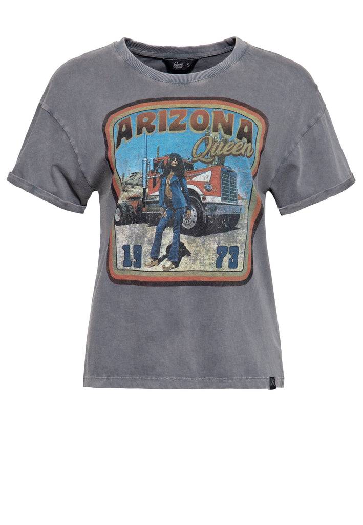 Queen Kerosin Acidwash T-Shirt «Arizona Queen» Kauf eins, bekomm eins gratis