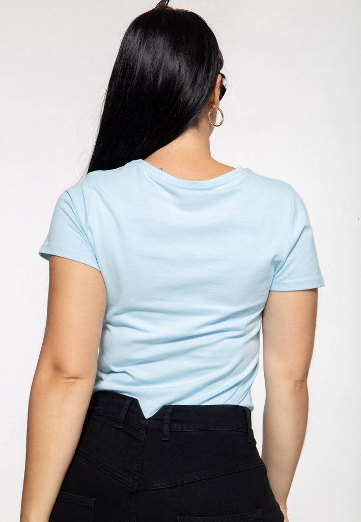 Queen Kerosin Basic T-Shirt «Girl Gang» Tägliche Deals