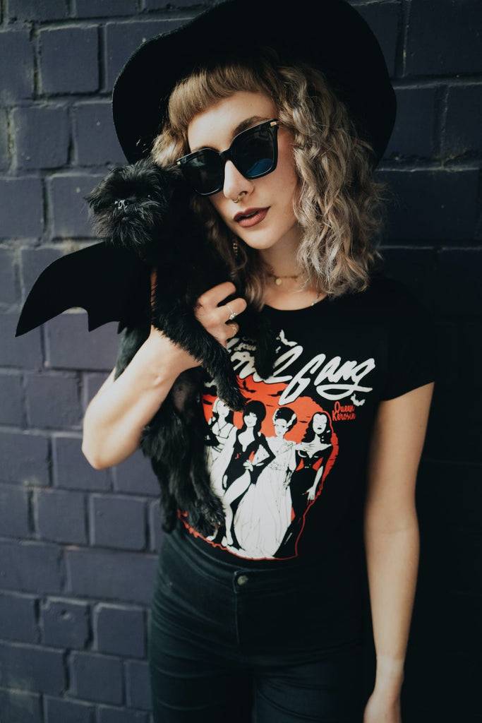 Queen Kerosin Basic T-Shirt «Ghoul Gang» Wochenangebot