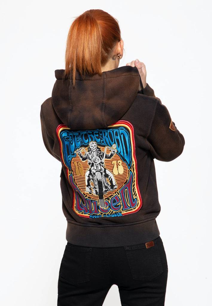 Queen Kerosin Sweatjacke «Hit the Road Queen» Bis zu 50% Rabatt