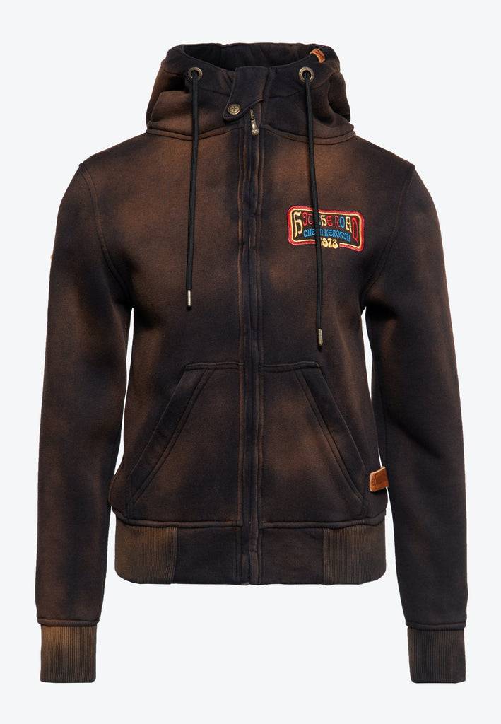 Queen Kerosin Sweatjacke «Hit the Road Queen» Bis zu 50% Rabatt
