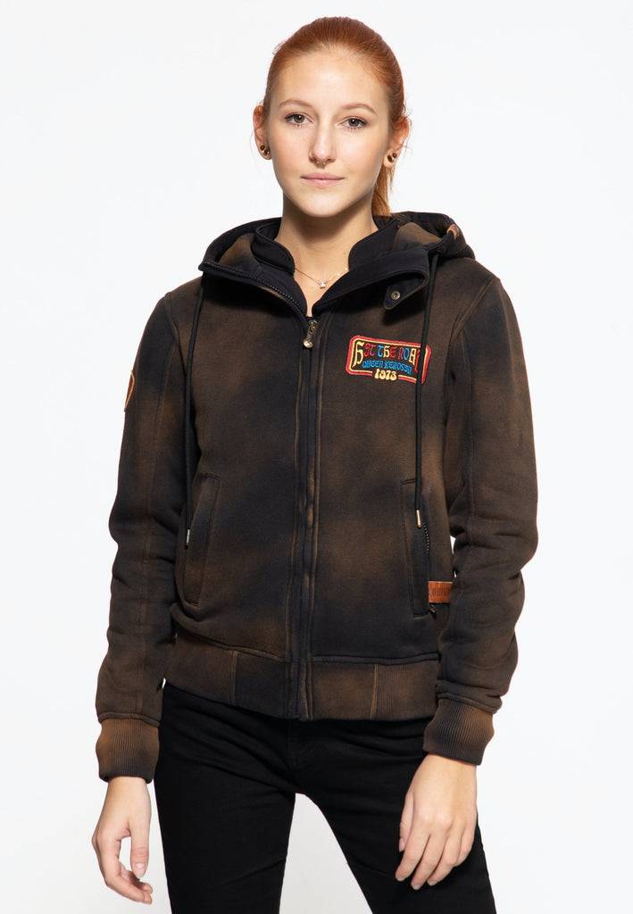 Queen Kerosin Sweatjacke «Hit the Road Queen» Bis zu 50% Rabatt