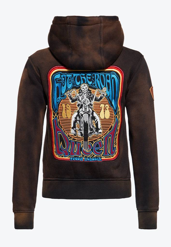 Queen Kerosin Sweatjacke «Hit the Road Queen» Bis zu 50% Rabatt