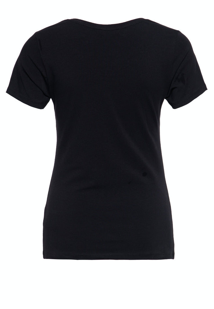 Queen Kerosin Printshirt mit V-Ausschnitt «Boom» Nur für heute